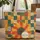 Folk Art Sunflower Hoop Farmhouse Decor Name Gift Quilted Tote Bag - 1