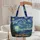 Starry Night Village Cypress Tree - Art Lover Everyday Tote Gift Quilted Tote Bag - 5