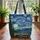 Starry Night Village Cypress Tree - Art Lover Everyday Tote Gift Quilted Tote Bag - 3