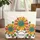 Large Sunflowers Floral Wreath Name Frame Quilted Tote Bag - 1
