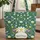 Daisies Butterflies Dragonflies Floral Name - Everyday Carry Gift Quilted Tote Bag - 1