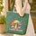 Melting Rainbow Mushroom Organic Swirls Chunky Bubble Letters - Mushroom Fan Gift Quilted Tote Bag - 4