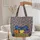 Playful Cats Colorful Shapes Name Flag Bubble Letters - Cat Lover Everyday Gift Quilted Tote Bag - 5