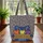 Playful Cats Colorful Shapes Name Flag Bubble Letters - Cat Lover Everyday Gift Quilted Tote Bag - 3