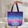 Cosmic Stars Galaxy Your Name Medallion - Keepsake Gift for Space Lover Quilted Tote Bag - 5