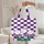 Tulips Leaves Checkerboard Tulip Lovers Quilted Tote Bag - 5