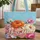 Impasto Floral Sculptural Petal Hand-lettered Name - Everyday Carry Gift Quilted Tote Bag - 1