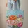 Impasto Floral Sculptural Petal Hand-lettered Name - Everyday Carry Gift Quilted Tote Bag - 6