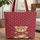 Teddy Bear Pennant Flag - Everyday Carryall Gift for Children Quilted Tote Bag - 1