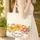 Personalized Daisy Sunflower Floral Wreath - Everyday Carry Custom Name Gift Quilted Tote Bag - 4