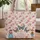 Ornate Butterflies Tiny Blossoms Floral Cross Stitch Frame - Nature Lover Gift Quilted Tote Bag - 1