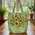Sunflowers Wildflowers Lush Foliage Name Wreath - Floral Lover Gift Quilted Tote Bag - 3