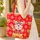 Chinese Lion Dance Warrior Child Mystic Knots - Good Fortune Celebration Gift Quilted Tote Bag - 4