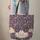 Ornate Butterfly Roses Violets Personalized Name - Botanical Floral Gift Quilted Tote Bag - 6