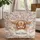 Highland Cow Wildflower Country Floral Cottagecore Farmhouse Decor for Cow Lover Quilted Tote Bag - 1