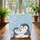 Penguins Snowflakes Personalized Name Heart - Winter Gift for Penguin Lover Quilted Tote Bag - 3