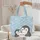Penguins Snowflakes Personalized Name Heart - Winter Gift for Penguin Lover Quilted Tote Bag - 5