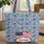 American Flag Patchwork Stars Music Notes Star Name Independence Day Gift Quilted Tote Bag - 1