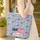 American Flag Patchwork Stars Music Notes Star Name Independence Day Gift Quilted Tote Bag - 4
