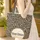 Leopard Spots Name Medallion Everyday Tote Travel Essentials Birthday Gift Leopard Lover Quilted Tote Bag - 4