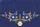Opulent Sapphire Gemstone Flowers Gold Chain Medallion - Elegant Accessory for Everyday Use Quilted Tote Bag - 7