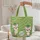 Green Pink Striped Baby Zebra Tiger Hybrids - Animal Lover Gift Quilted Tote Bag - 5