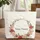 Personalized Name Pink Red Rose Wreath Lace - Everyday Carry Gift Quilted Tote Bag - 1