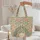 Majestic Peacocks Ornate Branch Flowering Branches Floral Wreath Wildlife Lover Gift Quilted Tote Bag - 5