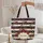 Patriotic Red Rose Floral Gold Star Cartouche Vines - Independence Day Heritage Gift Quilted Tote Bag - 5