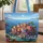 Mediterranean Coast Houses Bougainvillea Travel Essentials for Travel Lover Quilted Tote Bag - 1