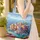 Mediterranean Coast Houses Bougainvillea Travel Essentials for Travel Lover Quilted Tote Bag - 4