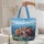 Mediterranean Coast Houses Bougainvillea Travel Essentials for Travel Lover Quilted Tote Bag - 5
