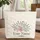 Wildflower Bouquet Daisies Lavender Personalized Gift Quilted Tote Bag - 1