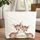Baby Deer Wildflower Leaf Wreath Name - Children's Storybook Gift Quilted Tote Bag - 1