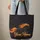 Majestic Galloping Horse Fiery Mane Flowing Swirls Glowing Embers - Horse Lover Gift Quilted Tote Bag - 6