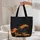 Majestic Galloping Horse Fiery Mane Flowing Swirls Glowing Embers - Horse Lover Gift Quilted Tote Bag - 5