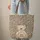 Personalized Name Cream Fur Teddy Bear Leopard Print - Birthday Gift for Girls Quilted Tote Bag - 6