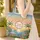 Palm Trees Waterfall Ocean Sunset Floral - Everyday Tote for Tropical Travel Quilted Tote Bag - 4
