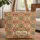 Mediterranean Mosaic Geometric Tile Floral Medallion Everyday Use Travel Essentials Gift Quilted Tote Bag - 1