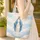 Virgin Mary Golden Halo Personalized Medallion - Religious Devotional Gift for Believers Quilted Tote Bag - 4