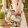 Calico Black White Cats Patchwork Hoop Frame - Cat Lover Bag Gift Quilted Tote Bag - 4