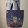 Personalized Owl Forest Stars Planets Floral - Wildlife Lover Gift Quilted Tote Bag - 6
