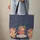 Ornate Teapots Teacups Floral Vines Name Scroll - Tea Lover Everyday Gift Quilted Tote Bag - 6