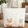 Baby Fox Baby Bunny Wildflower Leaves Your Name - Wildlife Lover Gift Quilted Tote Bag - 1