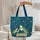 Sea Turtles Ocean Currents Decorative Scroll - Ocean Lover Gift Quilted Tote Bag - 5