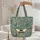 Bumblebee Floral Wreath Personalized - Everyday Nature Lover Gift Quilted Tote Bag - 5