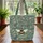Bumblebee Floral Wreath Personalized - Everyday Nature Lover Gift Quilted Tote Bag - 3