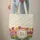 Colorful Tulips Blue Hyacinth Floral Wreath Name - Springtime Gift for Her Quilted Tote Bag - 6