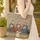 Medieval Robed Lute Players Dog Companion Millefleur Tapestry Quilted Tote Bag - 4