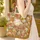 King Charles Spaniel Autumn Flowers - Fall Season Dog Lover Gift Quilted Tote Bag - 4